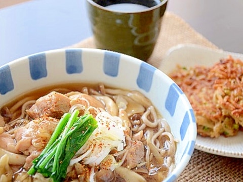 体が温まる！生姜あんかけ蕎麦